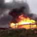 DEVASTADOR INCENDIO DESTRUYÓ UN PARADOR EN EL CAMINO DEL CUADRADO