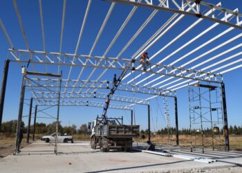 AVANCES EN LA CONSTRUCCIÓN DE UN NUEVO POLIDEPORTIVO SOCIAL EN LA CALERA
