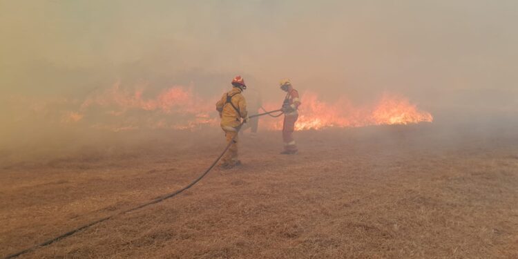 INCENDIO: FOCO ACTIVO EN LA CALERA