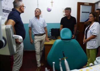 El Intendente Strasorier Inspeccionó el Nuevo Ecógrafo del Centro de Salud Municipal