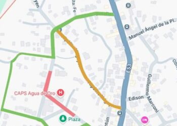 AGUA DE ORO: DESVÍO POR OBRAS DE PAVIMENTACIÓN