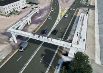 Construirán dos pasarelas peatonales sobre la Ruta 9 Norte
