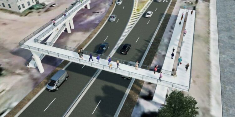 Construirán dos pasarelas peatonales sobre la Ruta 9 Norte