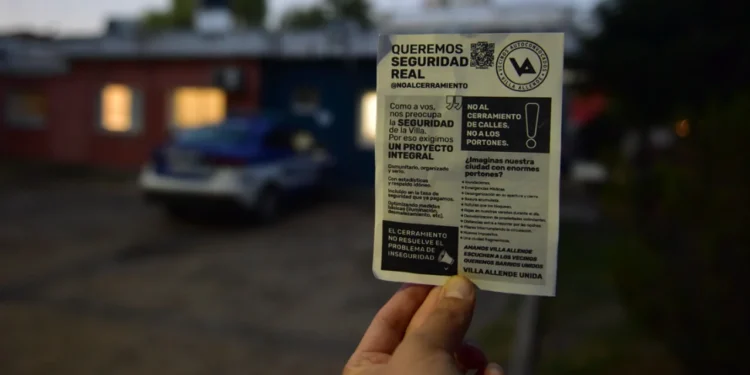 Vecinos de Villa Allende insisten y se reúnen: “No a los portones, sí a la seguridad”