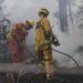 Se mantiene activo el incendio en la Quebrada del Condorito
