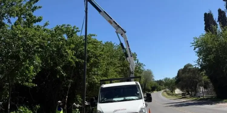 El tramo entre Villa Allende y Mendiolaza ya cuenta con nueva iluminación